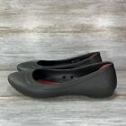 Crocs Women?s Lina Black Slip On Closed Toe Ballet Flats Size 7