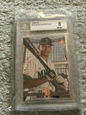 1994 SP RC Alex Rodriguez NY Yankees BGS 8 Subs 9.5 7.5 8 8.5 Shark Tank Best RC - Image 1 of 2