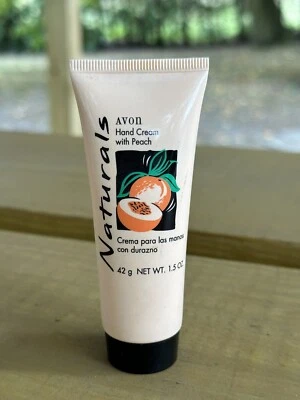 NOS 1996 Vintage Naturals Avon Hand Cream with Peach / Hand Lotion / 1.5 fl oz - Image 1 of 4