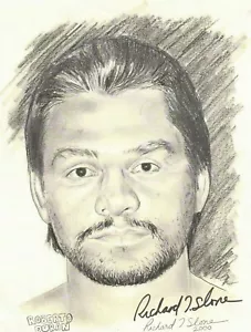 ROBERTO DURAN HAND DRAWN PRINT AUTOGRAPHED BY ARTIST RICHARD T. SLONE 2000 - Picture 1 of 1