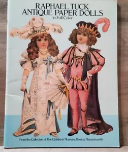 Raphael Tuck Antique Paper Dolls Uncut 1987 7 Dolls 26 Costumes Victorian Color - Picture 1 of 5