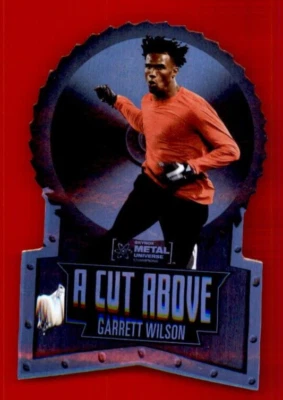 2022 Skybox Metal Universe Champions A Cut Above #ACA9 Garrett Wilson. - Image 1 of 2