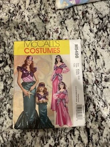 Mermaid Princess Jasmine Girl Halloween McCalls M5498 Costume Sz 3-8 - Picture 1 of 1