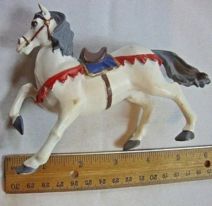 Modellino Papo Cavalieri Medievali Cavallo da Guerra Bianco da Collezione 5" - Foto 1 di 7