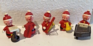 Antique ERZGEBIRGE Santa German Christmas Musical group - Picture 1 of 2