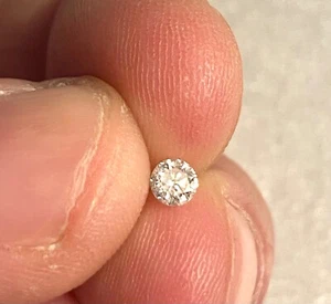 0.22 Carat G Color Round Brilliant Enhanced Natural Mined Loose Diamond 3.61mm - Picture 1 of 6