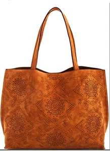 Bolso/cartera de cuero Street Level nueva con etiquetas. color camello. Hermoso! - Imagen 1 de 18