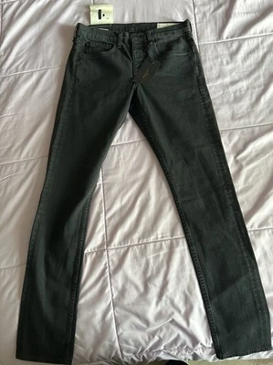 Rag & Bone Fit 1 Extra Slim Jeans Men 29x33.5 Button Fly New w/tags USA Made - Image 1 of 4