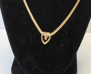 Collana Cuore Ciondolo Tono Oro Minimalista Preppy Romantica Tranquilla Lusso Soldi - Foto 1 di 4