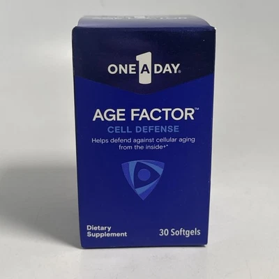 One a Day Age Factor Cell Defense 30 cápsulas blandas EXP 03/2026 ¡Ayuda de defensa contra el envejecimiento! Foto 1 de 4