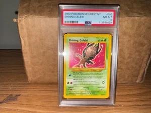 Pokemon Neo Destiny 2002 Shining Celebi 106/105 PSA 8 Near-Mint To Mint - Picture 1 of 4