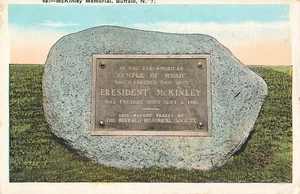 Postcard President McKinley Memorial Buffalo New York NY WB - Imagen 1 de 2