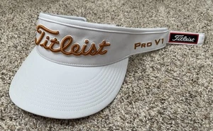 Titleist Sundrop Visiera parasole golf regolabile da donna in cappello bianco e oro outdoor - Foto 1 di 7