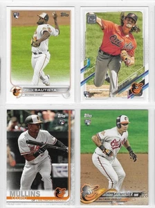 BALTIMORE ORIOLES 4-Different Topps Rookie Card Lot. NR-MINT (list below) - Picture 1 of 2
