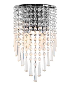 Mini Kristall Wandleuchter Modern Chrom Wand Leuchten 2 Leuchten Wandlampe... - Bild 1 von 7