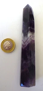 A large amethyst crystal with the "chevron" pattern 84 g - Picture 1 of 2