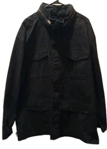 NWT George Field Coat Men 3XL Black Utility Chore Barn Jacket Western Grunge - Picture 1 of 13