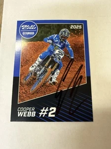 Cooper Webb Autogramm 2025 Yamaha Star Racing Trading Card Monster Energy - Bild 1 von 6