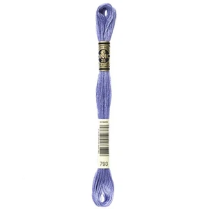 DMC 6-Strand Embroidery Cotton 8.7yd-Medium Cornflower Blue - 12 Pack - Picture 1 of 1