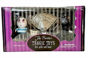 Tim Burton's Tragic Toys W/ Oyster Boy, Boy W/ Nails in His Eyes, Junk Girl NEW - Picture 1 of 9