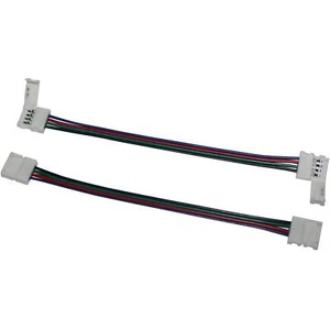 5x 100cm RGB LED Clip Conector con Cable para 10mm RGB LED tira 15x5mm - Imagen 1 de 1