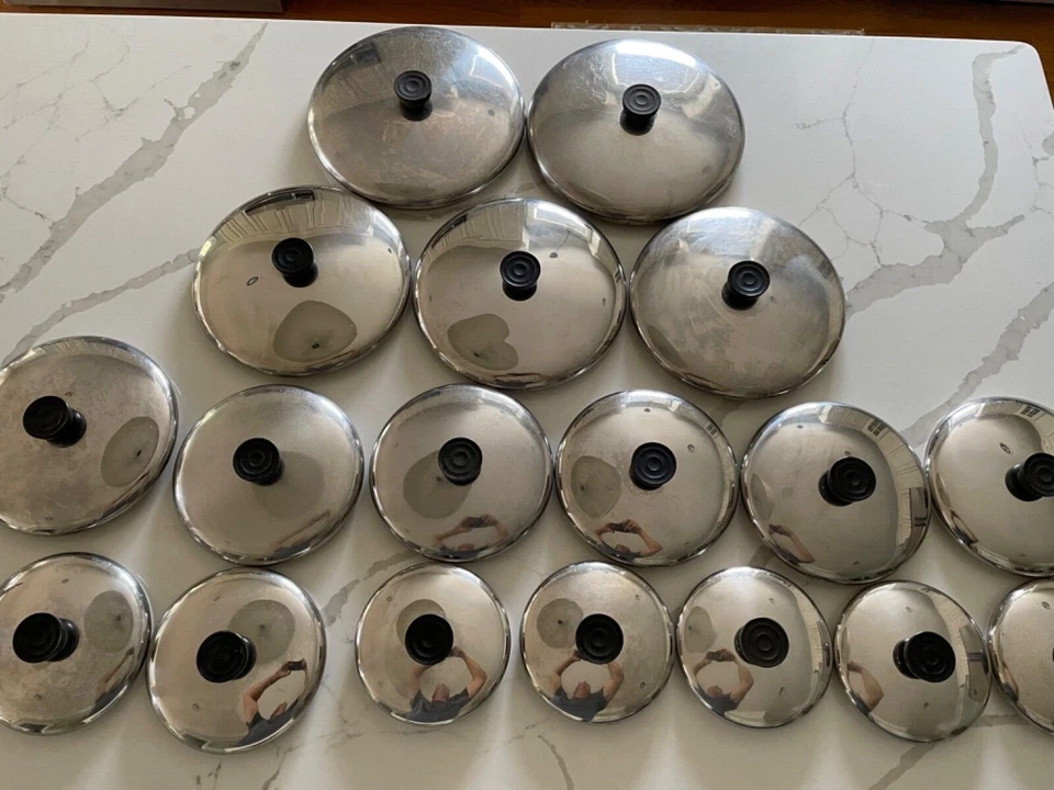 Revere Ware Lids Lid Replacement Stainless Steel 5,6,7,8,9,10,11 in Your Choice! - Image 1 of 1