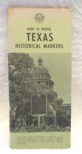Leitfaden zu offiziellen Texas historischen Markern ~ veröffentlicht von Humble Oil & Refining Co - Bild 1 von 11