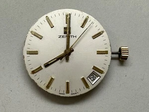 100% originales Zenith Kaliber 2572C Werk mit Blatt Funktioniert! Mit Datum - Bild 1 von 6