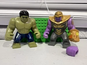 lego hulk + thanos big fig (infinity gauntlet + time, soul, mind stone) - Picture 1 of 1