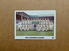 The SUN Football Swap Cards 1970 - WEST BROMWICH ALBION - Team Photo - No 20