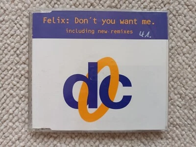 FELIX - DON'T YOU WANT ME - Maxi CD - 4 Tracks - 1992 - Cover ist beschriftet - Bild 1 von 2