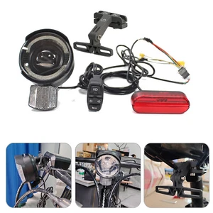 36V 48V 52V E-Bike Headlight&Taillight Turn Signal Swtich with Mounting Bracket - Picture 1 of 23