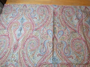 Lot 2 VTG Ralph Lauren Fenton Paisley King Pillow Shams Cotton Reversible HTF - Picture 1 of 6