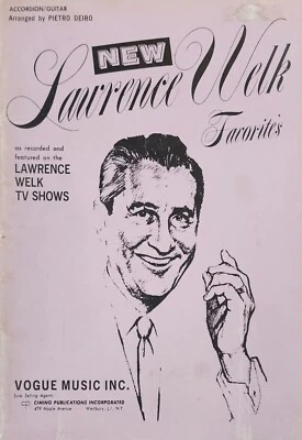 Lawrence Welk Favorites Piano Song Lyrics Sheet Music Book d6 - Image 1 of 4