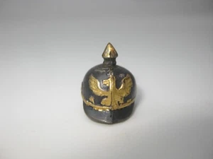 ERSTER WELTKRIEG MINIATUR DEUTSCHER PREUSSISCHER OFFIZIER PICKELHAUBE PATRIOTISCHER BLEIHELM HELM - Bild 1 von 4