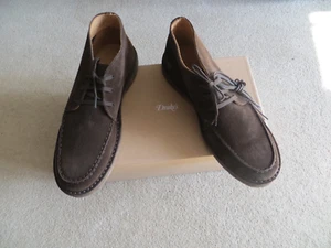 DRAKE'S CROSBY MOC-TOE CHUKKA SUEDE BOOT UK 8.5 NEW WITH BOX - Picture 1 of 4