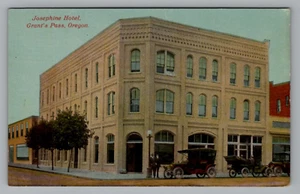 Postal Josephine Hotel Grant's Pass Oregon Parte Trasera Dividida Temprana Ford Modelo T - Imagen 1 de 2