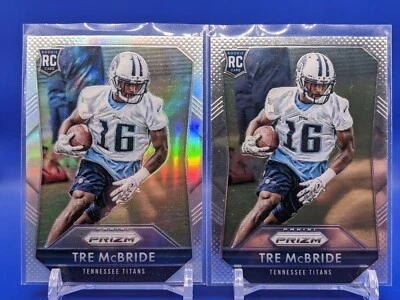 Tre McBride 2 Card Rookie Lot 2015 Panini Prizm SP Silver Prizm And Base #294 - Image 1 of 2
