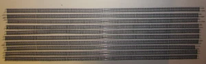 10 PIECES ATLAS NICKLE/SILVER FLEX TRACK #2500 CODE 80 N-SCALE (LOT 907) - Picture 1 of 2