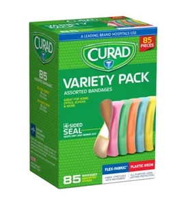 SM Curad Fabric/Plastic Neon Variety Pack Assorted Bandages 85 Color Bandages - Picture 1 of 1