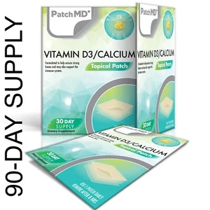 Parche Original 90 Días Suministro MD Vitamina D3 Calcio 90 Parches - Imagen 1 de 5