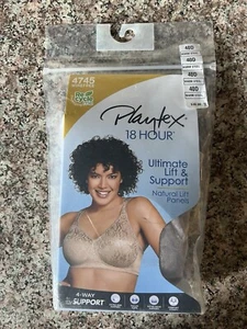 Playtex 18 Hour Bra #4745 Warm Steel 40D 4-Way Support - Picture 1 of 2