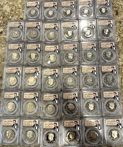 Lot of 35 1977s-2011s Kennedy Half Dollars PCGS PR69 DCAM 🔥Fabulous Set🔥 - Picture 1 of 23