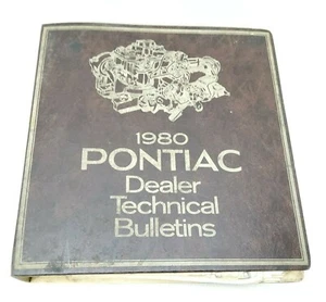 Carpeta de boletines de servicio técnico original de concesionario Pontiac 1980 1980 #64 - Imagen 1 de 9