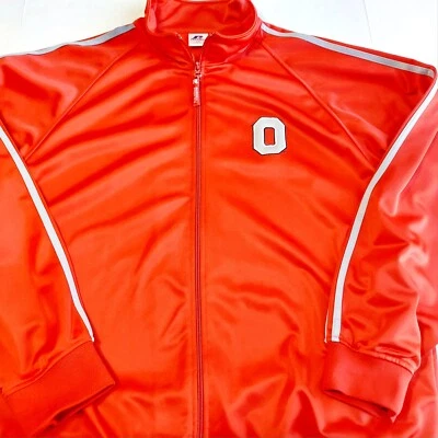 Ohio State Buckeyes Track Jacket Mens XXL Red Russell Athletic Full Zip NCAA - Image 1 of 4