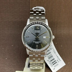 Casio MTS-110D-1A Black Analog Stainless Steel Quartz Classic Simple Men's Watch - Picture 1 of 7