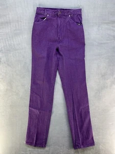 Ozark Mountain Jeans Womens 13/14 36 Inseam Purple Bareback Vtg Western Denim - Picture 1 of 10