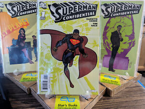 Set of (3) DC's SUPERMAN: CONFIDENTIAL #1, 2, 3 [2007] NM 9.2-9.4; Darwyn Cooke