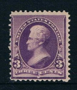 United States - 1890-93 - 3¢ Andrew Jackson - Purple - SC 221 - MNH 20-A - Picture 1 of 2