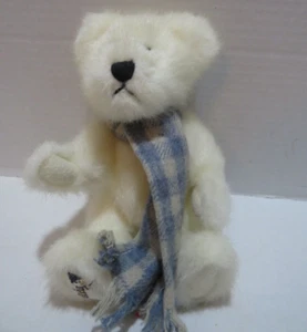 VTG BOYDS BEAR BEST DRESSED "SHIVERS" #918360 8" EMBROIDERED SNOWMAN SCARF - Picture 1 of 8